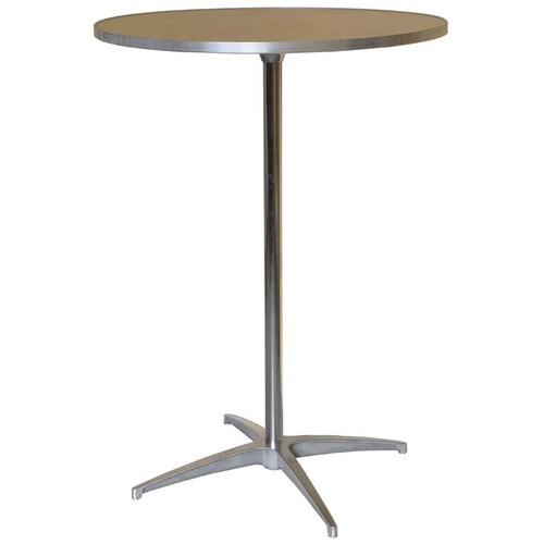 Wood round bistro table - table, 30in
